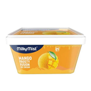 Milky Mist Mango Frosty Fusion Ice Cream Square Tub 1Ltr