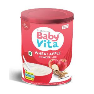 Baby Vita Wheat Apple Powder Mix 300Gm Jar