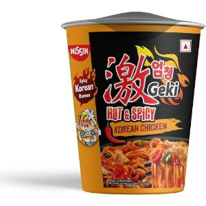 Nissin Spicy Korean Ramen  Cup Chicken  70Gm