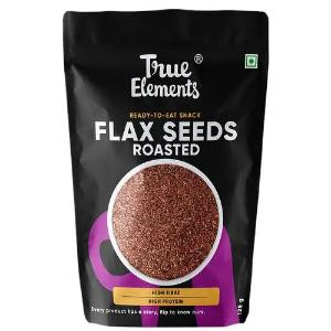 TRUE ELEMENTS ROASTED FLAX SEEDS 125GM