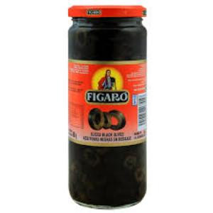 Figaro Sliced Black Olives 450 Gm Imp