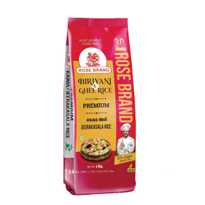 Rose Brand Biriyani Ghee Rice Premium Jeerakasala Rice 1 Kg