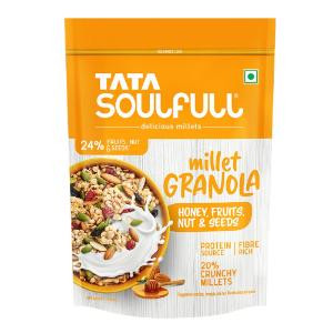 Tata Soulfull Millet Granola Honey,Fruits, Nut & Seeds 400 Gm