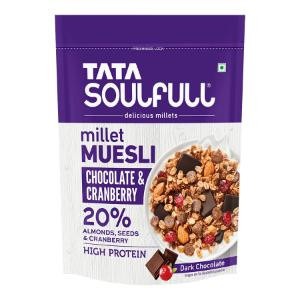 TATA SOULFULL MILLET CHOCOLATE&CRANBERRY DARK CHOCOLATE 500G