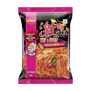 Nissin Geki Hot & Spicy Korean Kimchi Noodles 80Gm