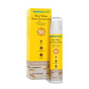 Mamaearth Rice Water Dewy Sunscreen Spf 50 Pa++++ 50 G