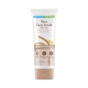 Mamaearth Rice Face Scrub With Rice Water & Niacinamide 100Gm