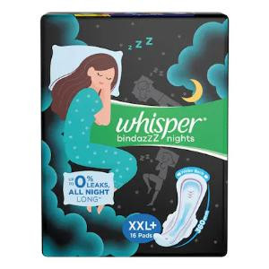 Whisper Ultra Bindazz Night Xxl+ 16 Pads