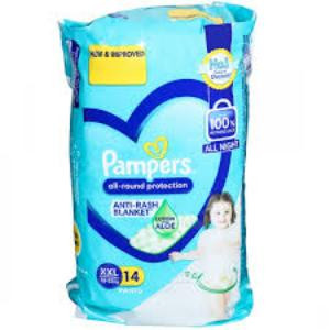 PAMPERS ALL ROUND PROTECTION ALOE LOTION XXL-14(15-25KG)