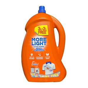 More Light Extra Power Liquid Detergent Btl  5L(3L+2Lfree)