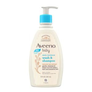 Aveeno Baby Daily Moisture Wash & Shampoo 354Ml