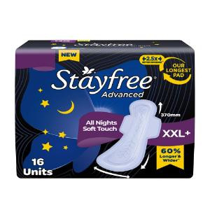 Stayfree Advanced All Nights Xxl+ 16 Units