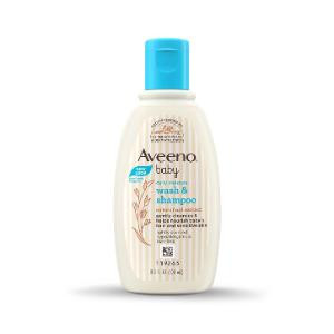 Aveeno Baby Daily Moisture Wash And Shampoo 100Ml