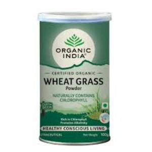 Organic India Wheat Grass W Leaf Pow 100G