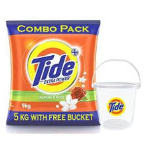 Tide Double Power Lemon & Mint 5 Kg  Free Bucket