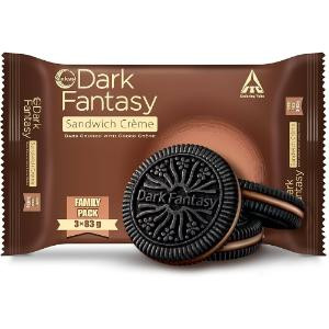 Sunfeast Dark Fantasy Sandwich Creme With Choco Creme Family Pack 3*83Gm