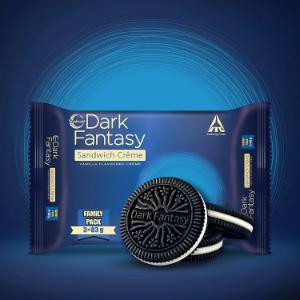 Sunfeast Dark Fantasy Sandwich Creme With Vanilla Creme Family Pack 3*83Gm