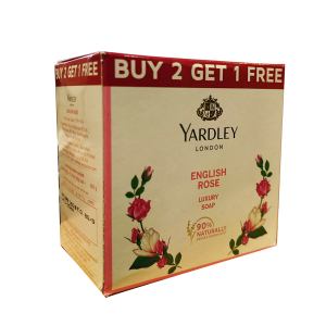 Yardley English Rose Soap 100Gm X 2+1 Free