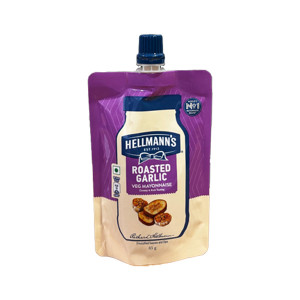 Hellmanns Roasted Garlic Veg Mayonnaise 85Gm