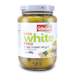 Grandma'S Lime White Pickle 400Gm Btl