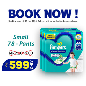 Pampers All-Rounder Lotion With Aloe S-78 Pants 4-8 Kg
