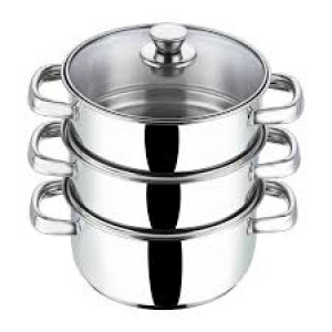 Vinod Ss 3 Tier Steamer Set Ind 24 Cm