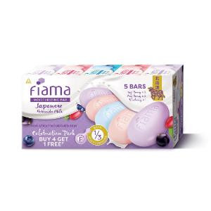 Fiama Japanese Hokkaido Milk Celebration Pack Buy4 Get1 Free 5*125Gm