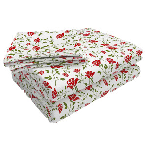 Success White Blossom  Double Bedsheet