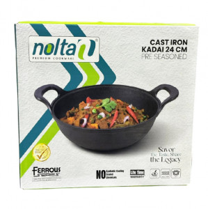 Nolta Ferrous Series Cast Iron  Kadai 24Cm