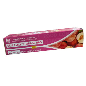 Slip Lock Storage Bag 20Pcs 20*10Cm + 4Cm