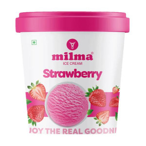 Milma Strawberry Ice Cream Tub 1Ltr