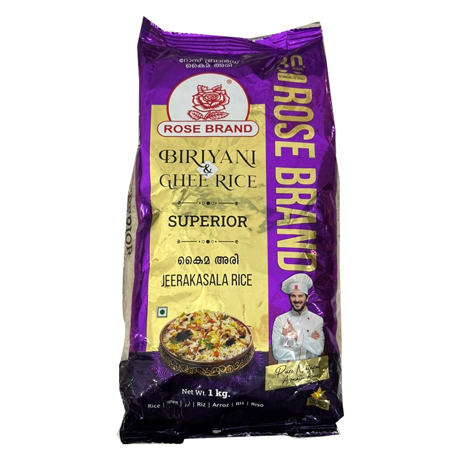 Rose Brand Biriyani Ghee Rice Superior Jeerakasala Rice 1 Kg