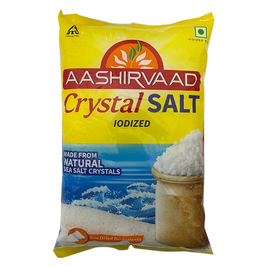Aashirvaad Iodised Crystal Salt 1Kg