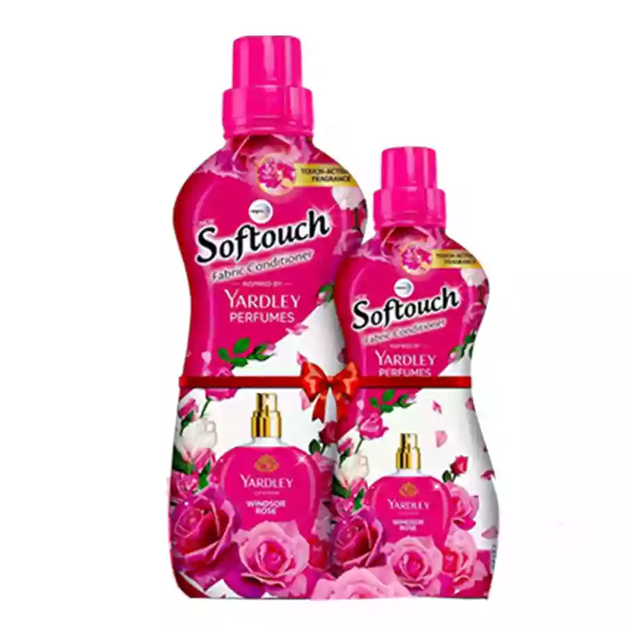 Softouch Fabric Conditioner Yardley Windsor Rose 800Ml Btl