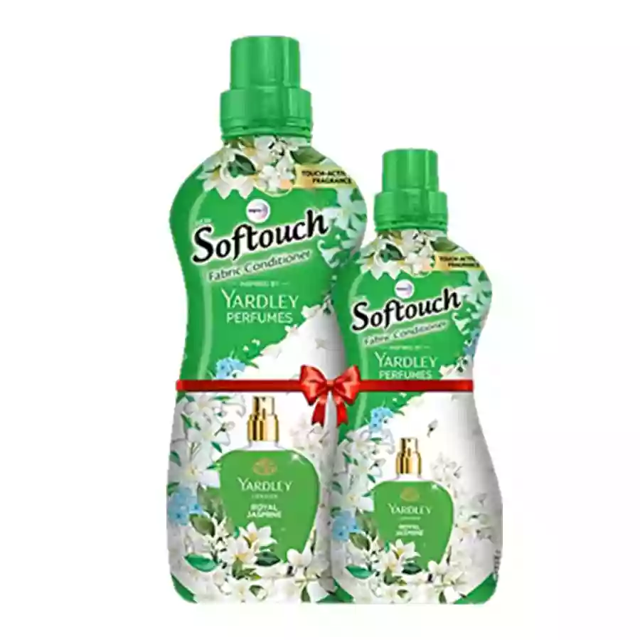 Softouch Fabric Conditioner Yardley Perfumes Royal Jasmine 800+200Ml