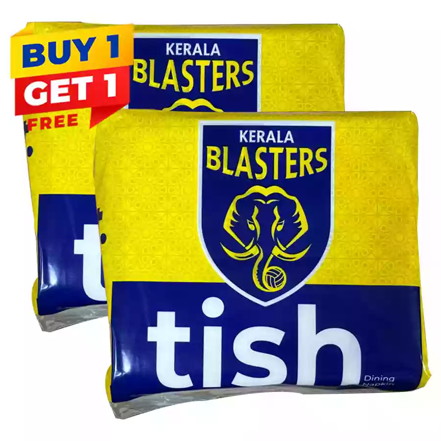 Kerala Blasters Tish Dining Napkin Buy 1 Get 1 Free