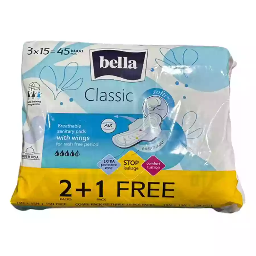 Bella Maxi Wings Softi 15 Pads 2+1