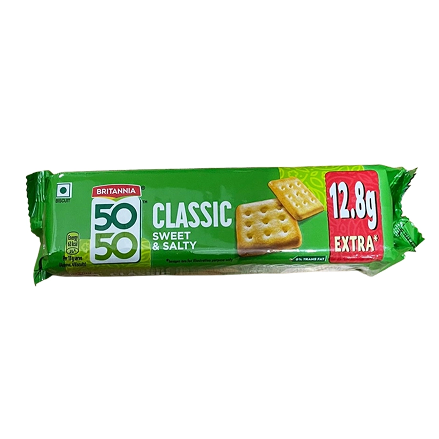 Britannia 50-50 Sweet & Salty Biscuit 75.6Gm