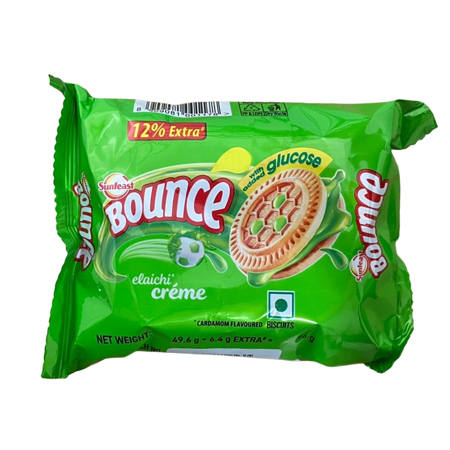 Sunfeast Bounce Elaichi Creme 56G
