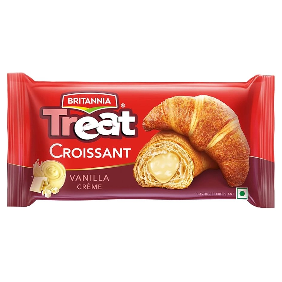 Britannia Treat Croissant Vanilla Creme Roll 48.5G