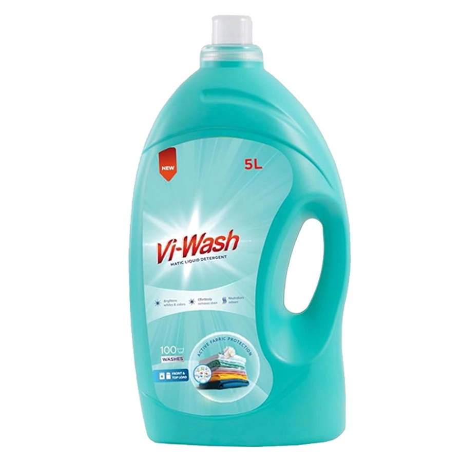 Vi-Wash Matic Liquid Detergent Lemon Power 3+2Kg