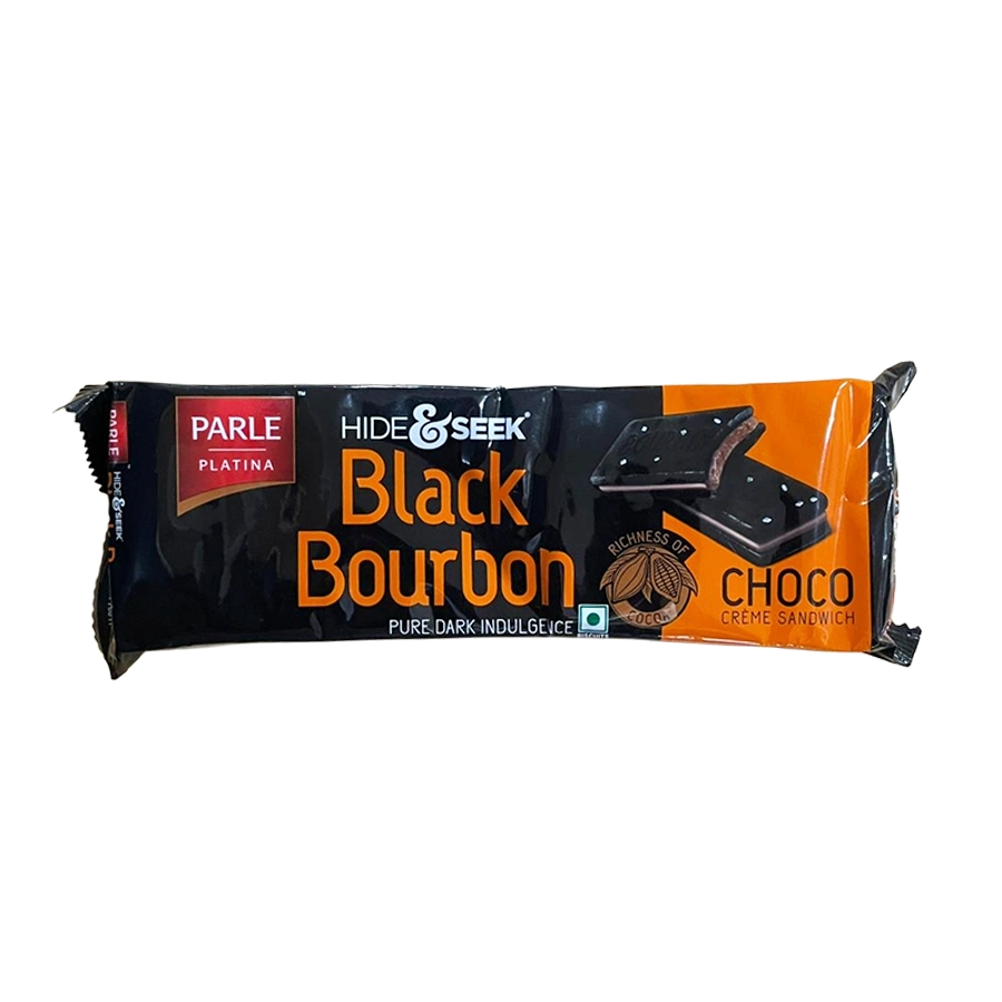 Parle hide & seek black bourbon choco 100gm