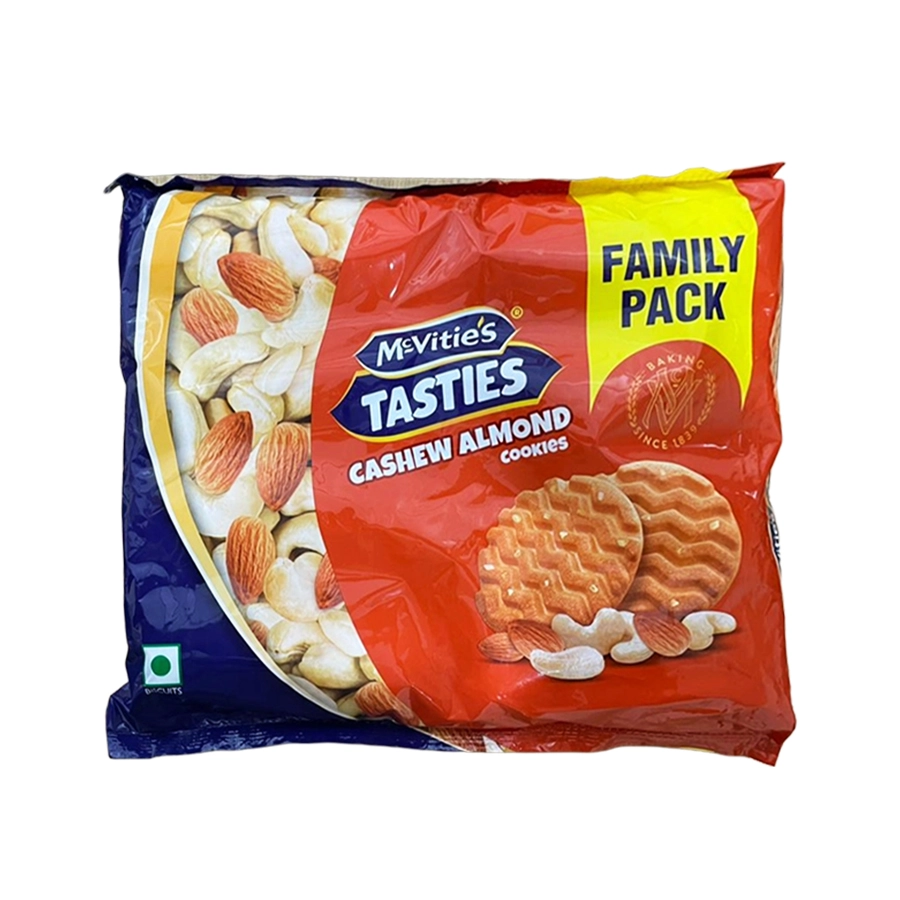 Mcvities Tasties Cashew Almond Cookies Family Pack 560Gm (70G*8Packs)