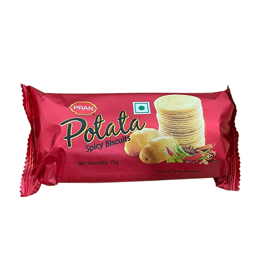 Pran Potata Spicy Flav Biscuit 75Gm