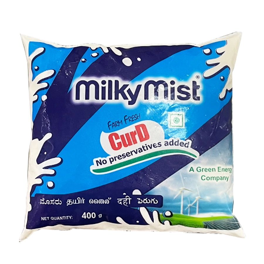 Milky mist curd 400gm pouch
