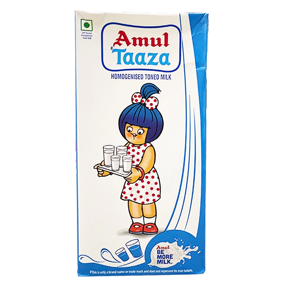 Amul taza milk 1 ltr tetra pack