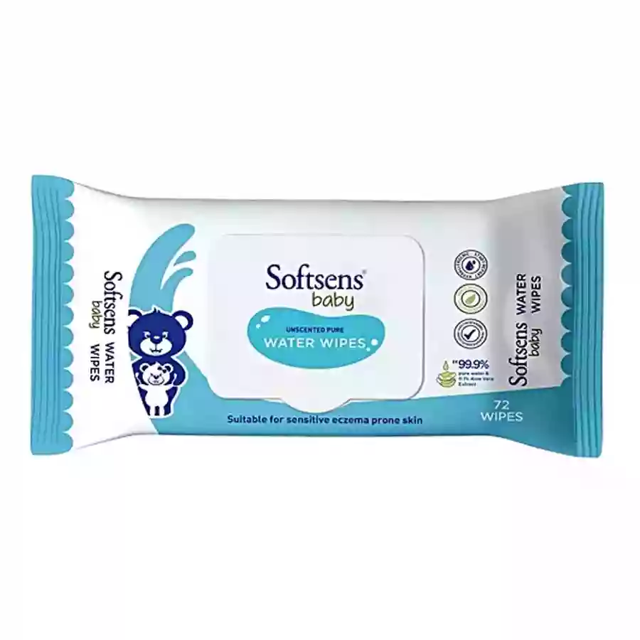Softsens Baby Water Wipes 72N