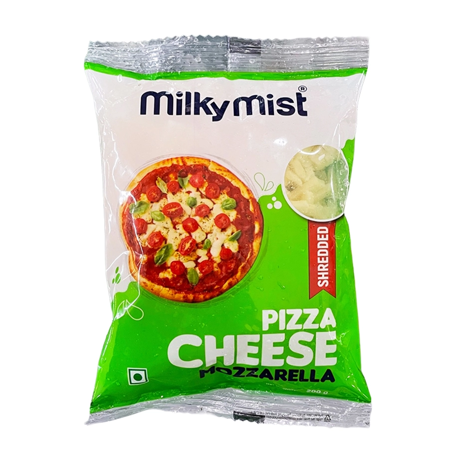 Milky mist pizza cheese mozzarella shredded 200gm