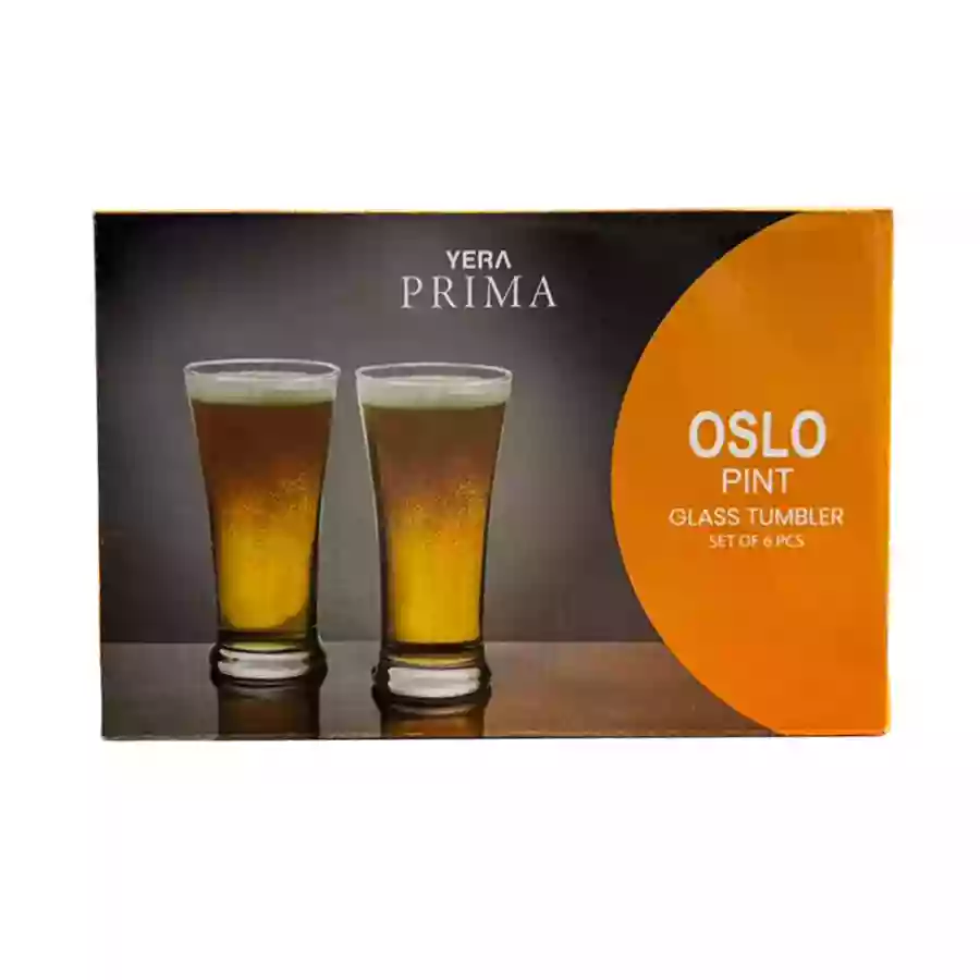 Yera Prima Oslo Pint Glass Tumbler Set Of 6 Pc Th12Pl 350Ml