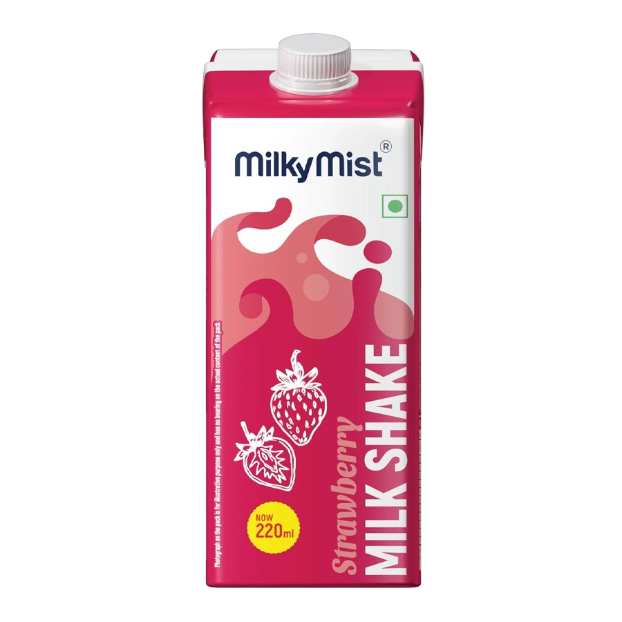 Milky Mist Milk Shake Strawberry Flav 220Ml